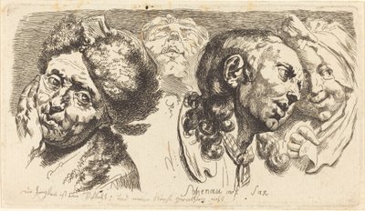 Quatro cabeças de Johann Eleazar Schenau