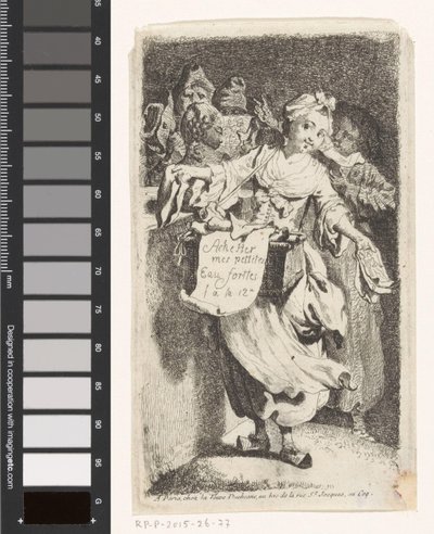Vendedora de impressão de Johann Eleazar Schenau