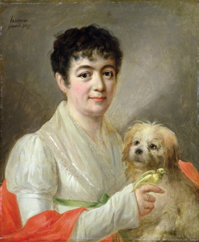 Retrato de uma mulher desconhecida, 1809 de Johann Ernst Heinsius