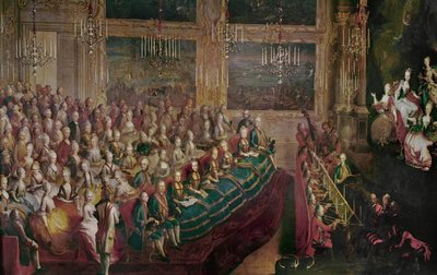 Il Parnasso Confuso Ópera de Christoph Willibald Gluck ... (óleo sobre tela) de Johann Franz Greipel