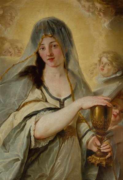 Uma Alegoria de Fé (óleo sobre tela) de Johann Friedrich August Tischbein