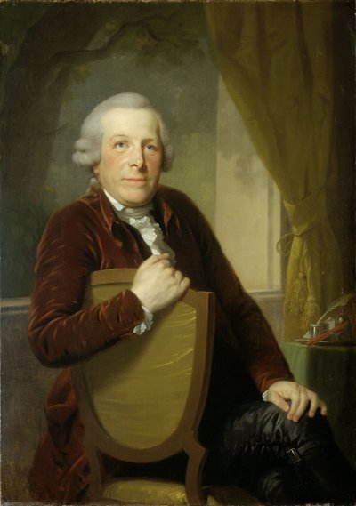 Retrato de Johannes Lublink II, filósofo, escritor e estadista de Johann Friedrich August Tischbein