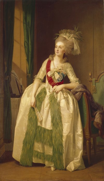 Retrato da princesa Natalya Vladimirovna Saltykova, década de 1780 de Johann Friedrich August Tischbein