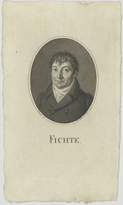 Retrato de Johann Gottlieb Fichte 1762-1814, 1812. de Johann Friedrich Bolt