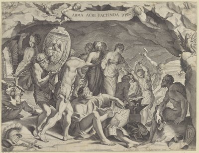 A forja de Vulcano de Johann Friedrich Greuter