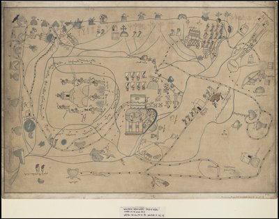 Uma coleção de obras de arte originais de Waldeck sobre a Mesoamérica, Caixa 18 de 22 de Johann Friedrich Maximilian von Waldeck