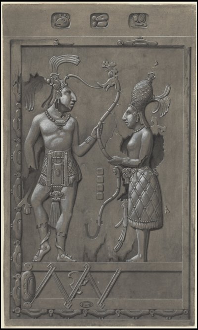 Uma coleção de obras de arte originais de Waldeck sobre a Mesoamérica, Caixa 2 de 22 de Johann Friedrich Maximilian von Waldeck