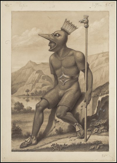 Uma coleção de obras de arte originais de Waldeck sobre a Mesoamérica, Caixa 3 de 22 de Johann Friedrich Maximilian von Waldeck