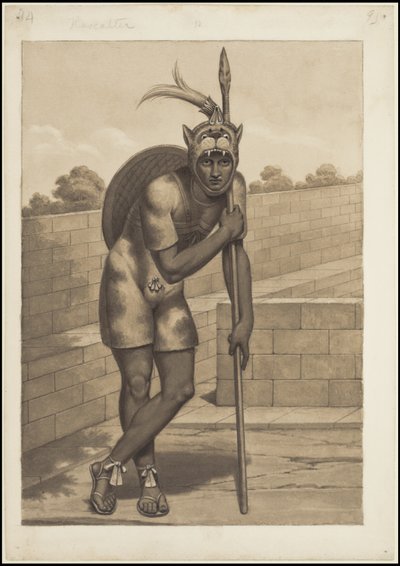 Uma coleção de obras de arte originais de Waldeck sobre a Mesoamérica, Caixa 3 de 22 de Johann Friedrich Maximilian von Waldeck