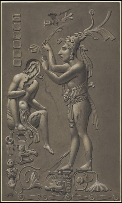 Uma coleção de obras de arte originais de Waldeck sobre a Mesoamérica, Caixa 4 de 22 de Johann Friedrich Maximilian von Waldeck