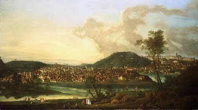 Vista de Praga do leste, de Johann Friedrich Meyer