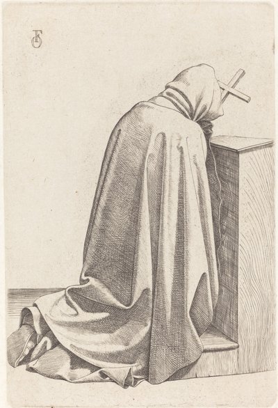 Monge Orando de Johann Friedrich Overbeck