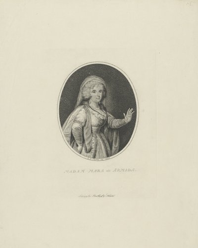 Gertrud Elisabeth Mara, née Schmeling 1749-1833 como Armida, 1801. de Johann Friedrich Schröter
