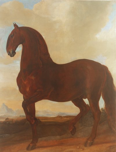 O garanhão da baía no garanhão de Eisgruber de Johann Georg Hamilton