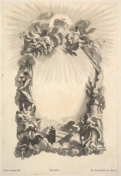 A Arca do Pacto, do Livro de Cartouches, meados do século XVIII. de Johann Georg Hertel