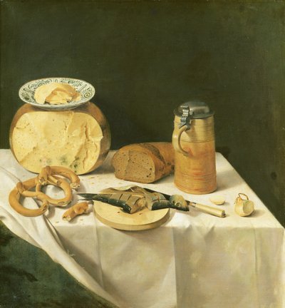 Café da manhã ainda vida de Johann Georg Hinz