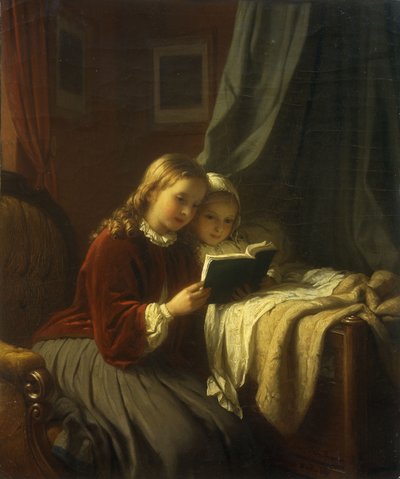 A história de ninar, 1867 de Johann Georg Meyer