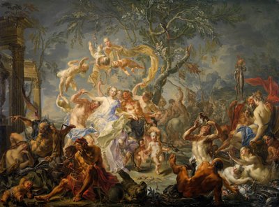 Uma Alegoria do Desgoverno, 1720-61. de Johann Georg Platzer