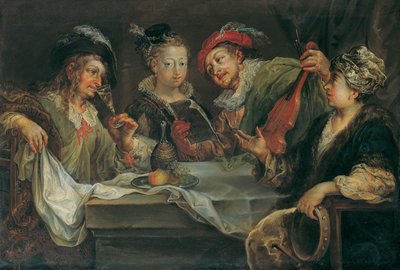 diversão após a refeição de Johann Georg Platzer