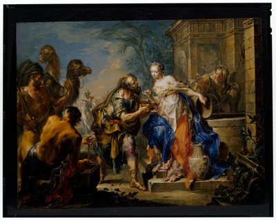 Elizier e Rebecca de Johann Georg Platzer