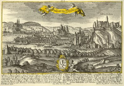 Passau, c1740. de Johann Georg Ringlin