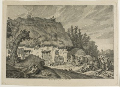 Uma casa de campo de Johann Georg Wille
