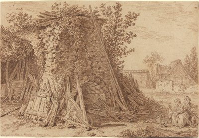 Um forno rústico em Vernon de Johann Georg Wille