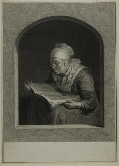 La Liseuse (Uma Mulher a Ler) de Johann Georg Wille