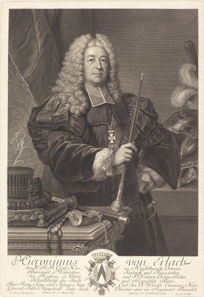 João de Erlach de Johann Georg Wille after Carlo Francesco Rusca, Cavalier