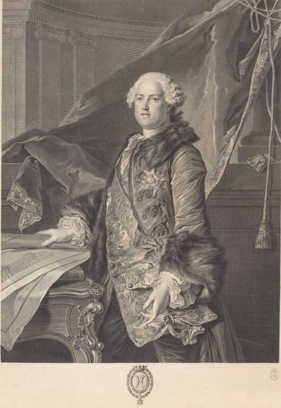 Marquês de Marigny de Johann Georg Wille after Louis Tocqué