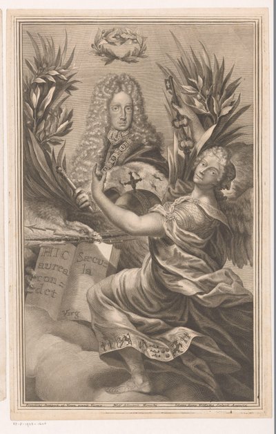 Retrato de um monarca, possivelmente Carlos VI, Sacro Imperador Romano-Germânico de Johann Georg Wolffgang
