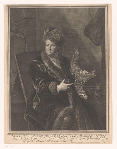 Retrato do ourives Johann Melchior Dinglinger de Johann Georg Wolffgang