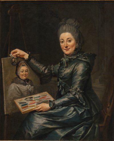 Retrato da filha do artista Elisabeth, casada com Lampe de Johann Georg Ziesenis