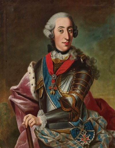 Retrato do príncipe Clemente Francisco da Baviera 1722-1770. de Johann Georg Ziesenis the Younger
