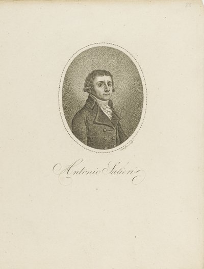 Antonio Salieri 1750-1825, c. 1800. de Johann Gottfried Scheffner