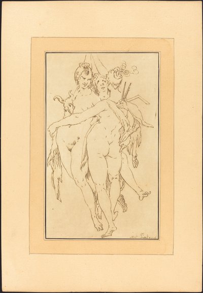 Escultura, Pintura, Arquitetura de Johann Gottlieb Prestel after Bartholomaeus Spranger