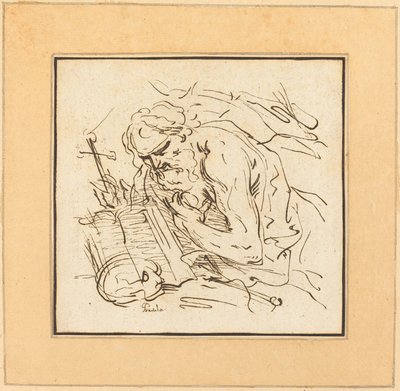 São Jerônimo de Johann Gottlieb Prestel after Domenichino