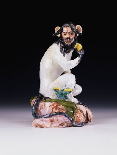Um modelo Meissen de um macaco, c.1735 de Johann Gottlob Kirchner