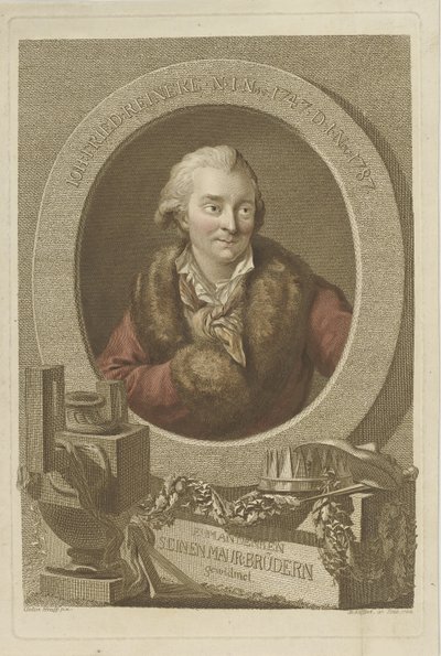 Retrato de Johann Friedrich Reinecke 1745-1787, 1788. de Johann Gottlob Seyffert