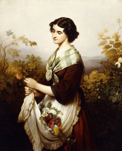 A Última Rosa; A Última Rosa, 1865 de Johann Grund