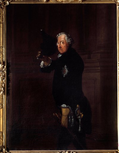 Retrato de Frederic II chamado Frederic, o Grande, Rei da Prússia (1712-1786) Pintura de Johann Heinrich Franke (1738-1792) 1764 Berlim, Galeria Nacional de Johann Heinrich Francke