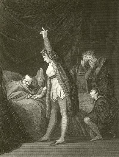 A morte do cardeal Beaufort de Johann Heinrich Füssli