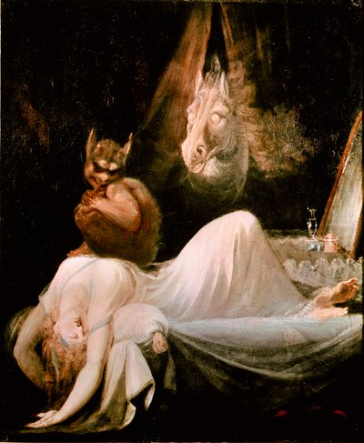 A Pintura de Pesadelo de Johann Henrich Fussli (1741-1825), Escola Suíça de Johann Heinrich Füssli