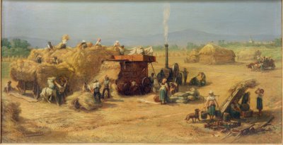 Colheita perto de Praunheim de Johann Heinrich Hasselhorst