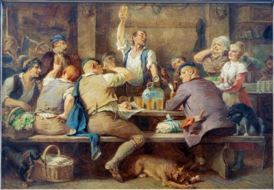 Taberna de vinho de maçã em Sachsenhausen de Johann Heinrich Hasselhorst