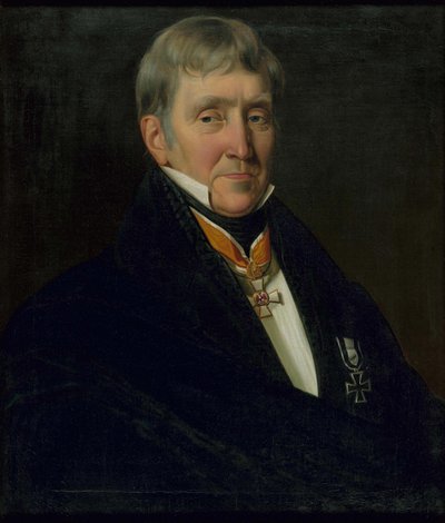 Retrato de Franz Gerhard Wegeler 1765-1848, 1839. de Johann Heinrich Richter
