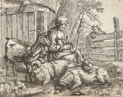 Uma roda giratória de Johann Heinrich Roos