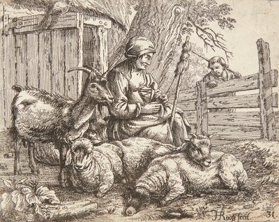 Uma roda giratória de Johann Heinrich Roos