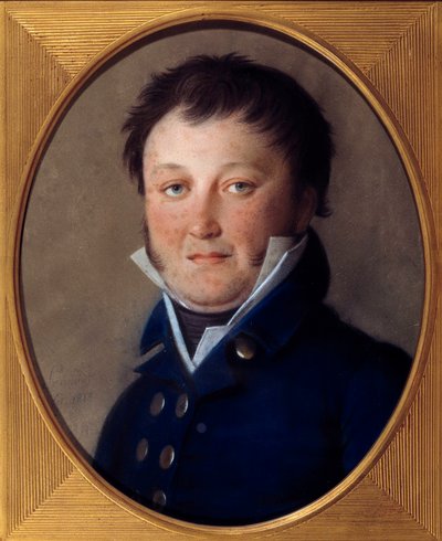 Retrato de Constant Wairy dit Constant (1778-1845) primeiro valet do Imperador Napoleão até 1814 Pintura Pastel de Johann Heinrich Schmidt (1749-1829) de Johann Heinrich Schmidt