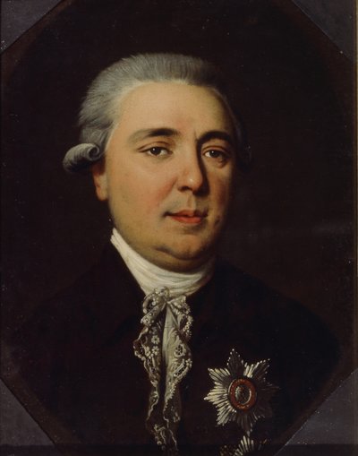 Retrato do Conde Alexander Romanovich Vorontsov 1741-1805 de Johann Heinrich Schmidt